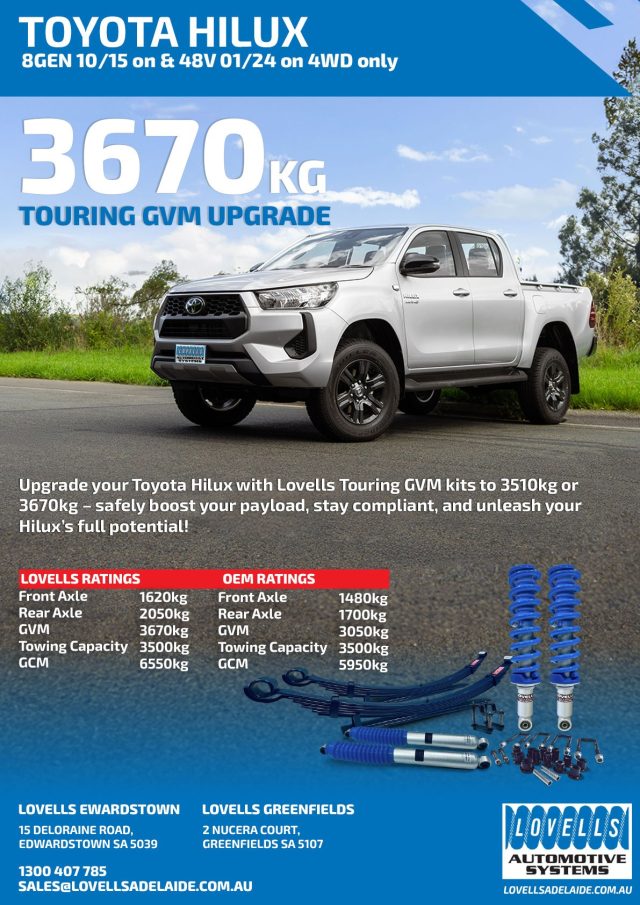 Toyota Hi Lux TOURING GVM FLIER ADELAIDE